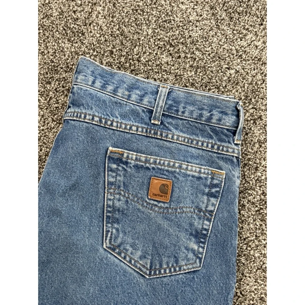 Carhartt Relaxed Fit B17 Jeans Men 42x30 Vintage Denim Farmer Work Grunge